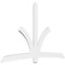 Ekena Millwork Davenport Architectural Grade PVC Gable Bracket, 108"W x 67 1/2"H x 2"D x 6"F, 15/12 Pitch GBP108X68X0206DAV00 - alternate 1